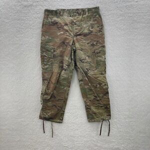 Army Pants Mens L Short OCP Multicam Camo Insect Repellent Ripstop Combat Cargo